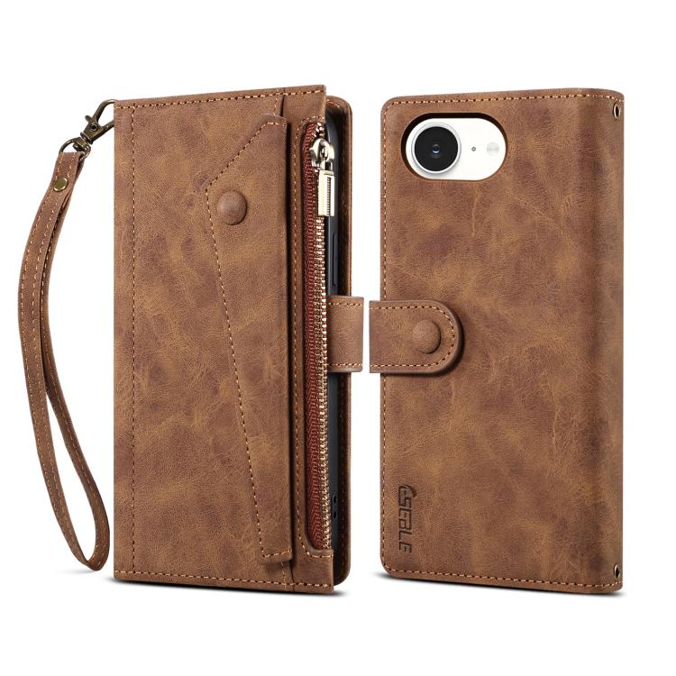 ESEBLE Retro Frosted RFID Flip Leather Phone Case, Compatible with iPhone 16e