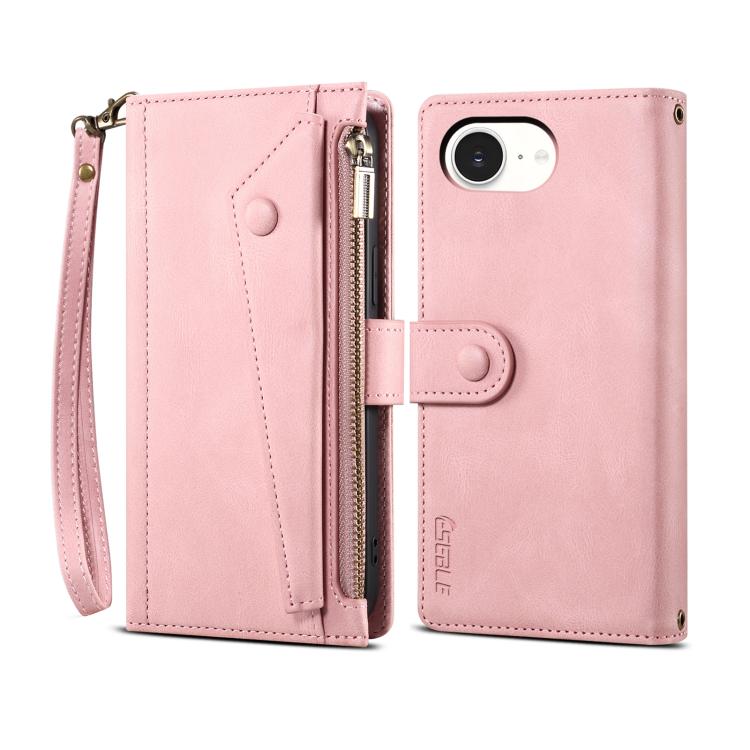 ESEBLE Retro Frosted RFID Flip Leather Phone Case, Compatible with iPhone 16e