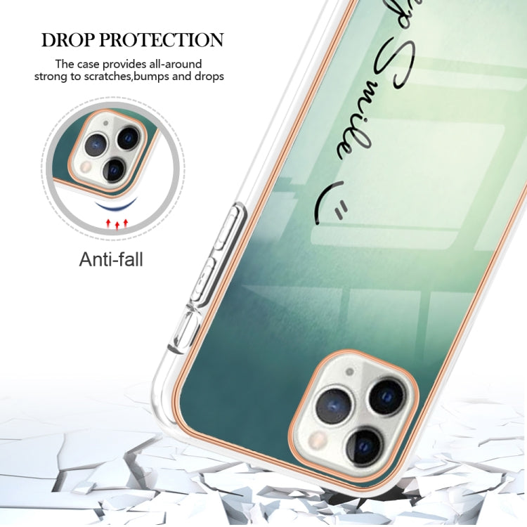 Electroplating Marble Dual-side IMD Phone Case, For iPhone 11 Pro Max