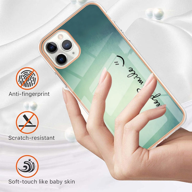 Electroplating Marble Dual-side IMD Phone Case, For iPhone 11 Pro Max