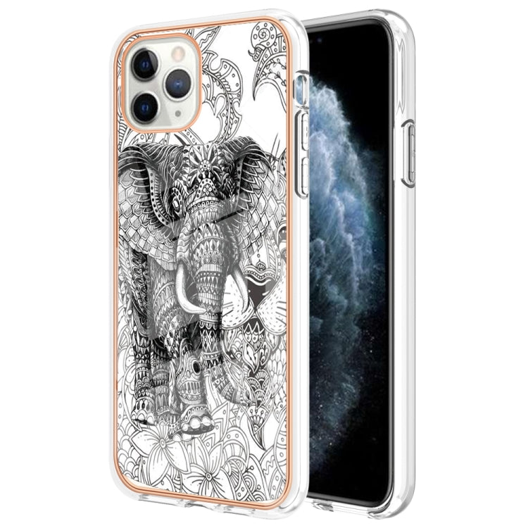 Electroplating Marble Dual-side IMD Phone Case, For iPhone 11 Pro Max