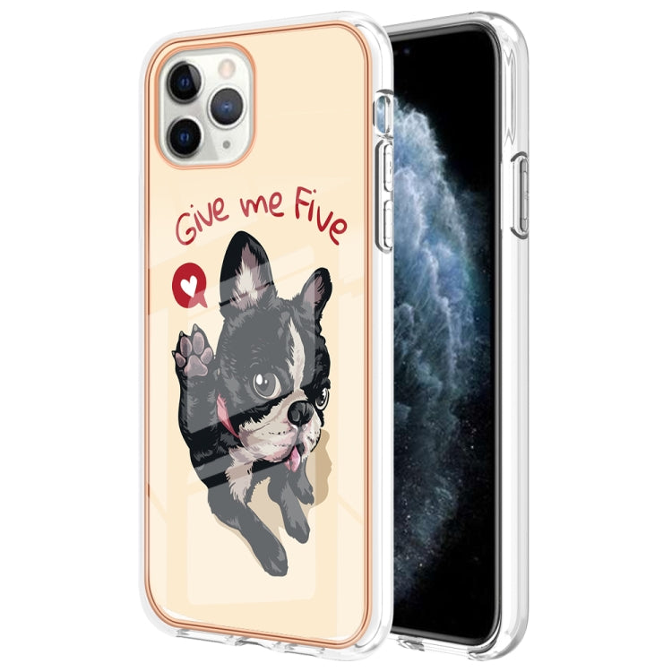 Electroplating Marble Dual-side IMD Phone Case, For iPhone 11 Pro Max