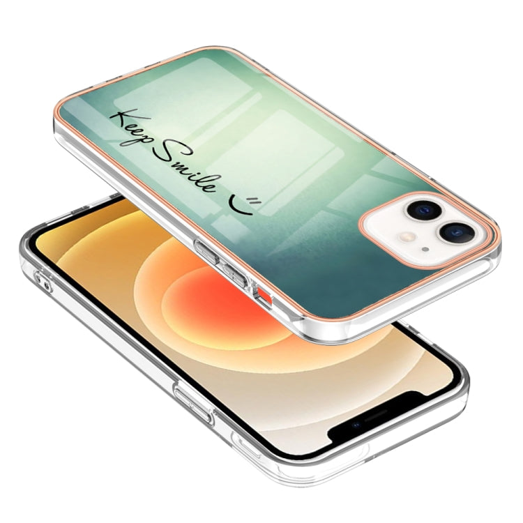 Electroplating Marble Dual-side IMD Phone Case, For iPhone 12 / 12 Pro