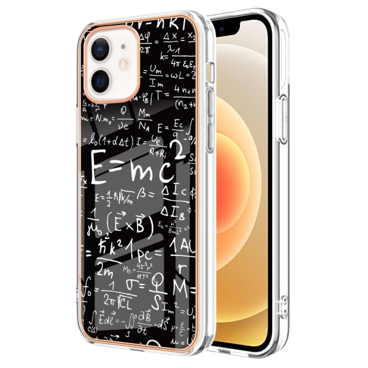Electroplating Marble Dual-side IMD Phone Case, For iPhone 12 / 12 Pro