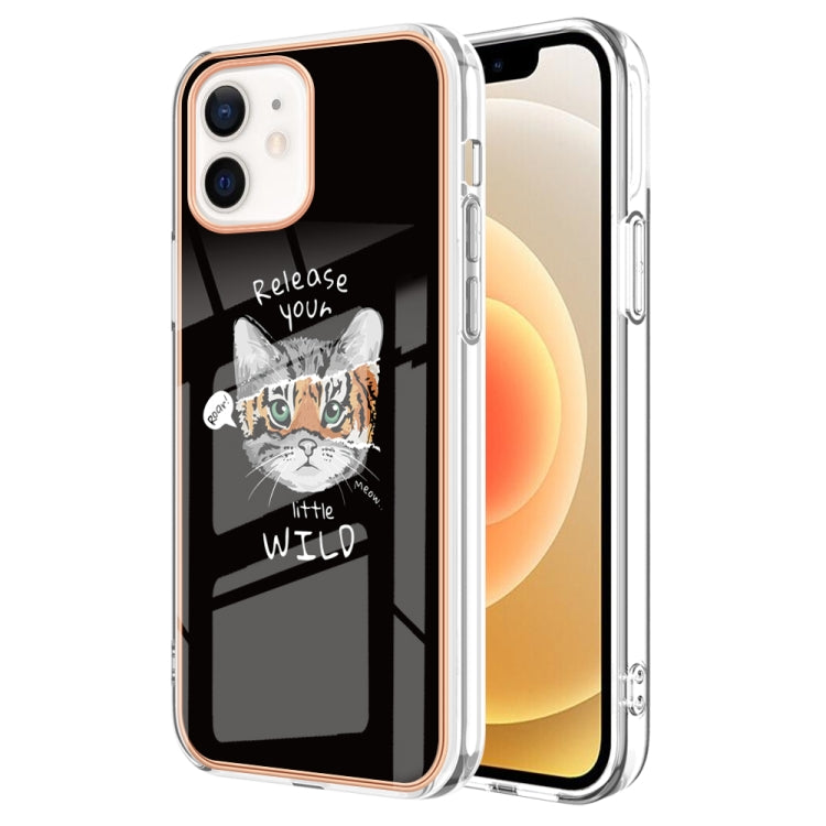 Electroplating Marble Dual-side IMD Phone Case, For iPhone 12 / 12 Pro