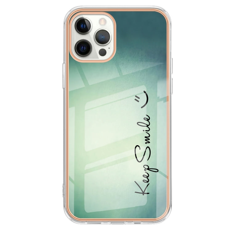Electroplating Marble Dual-side IMD Phone Case, For iPhone 12 Pro Max