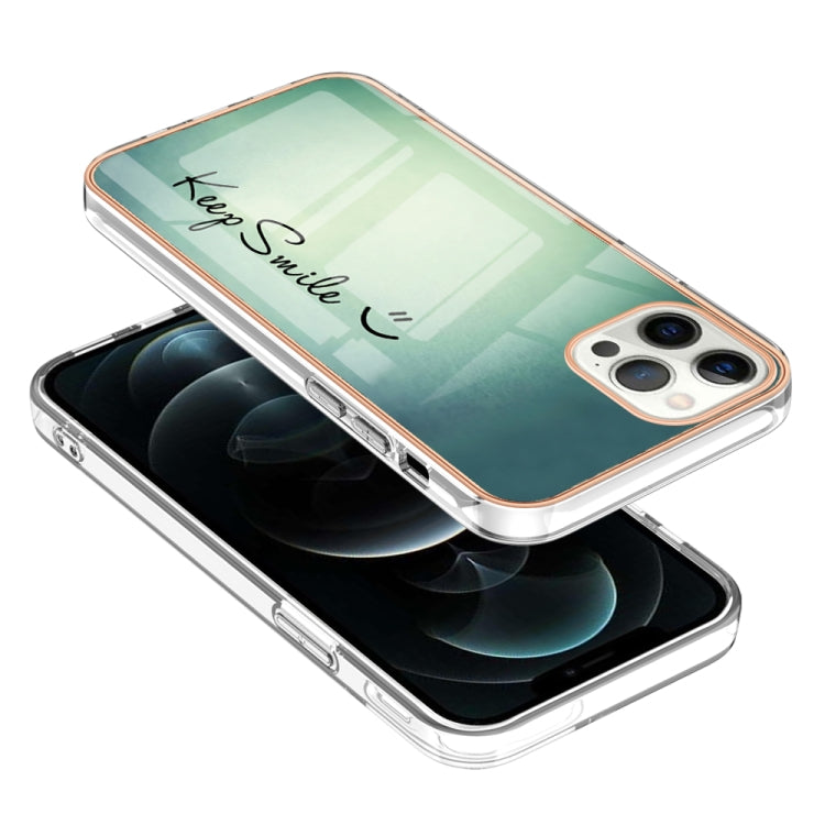 Electroplating Marble Dual-side IMD Phone Case, For iPhone 12 Pro Max