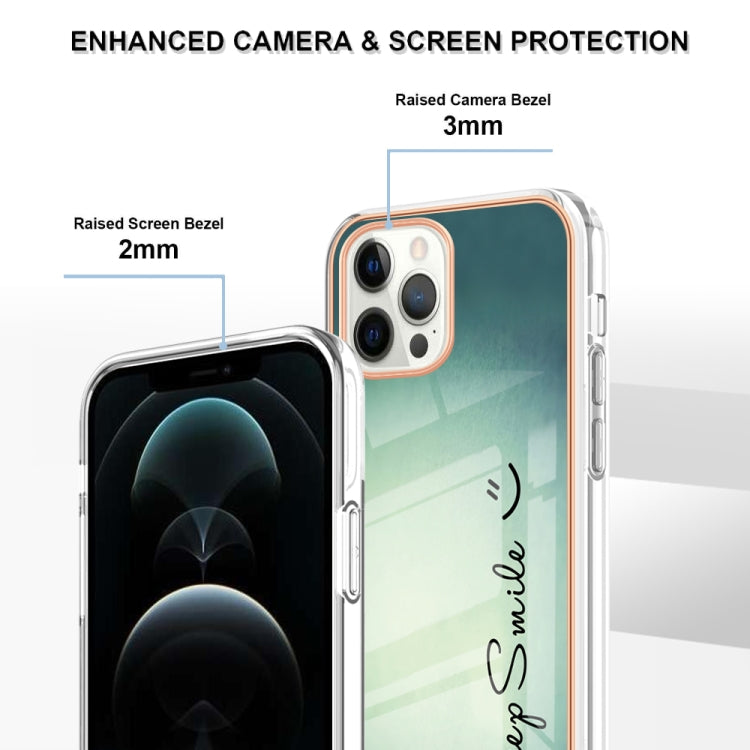Electroplating Marble Dual-side IMD Phone Case, For iPhone 12 Pro Max