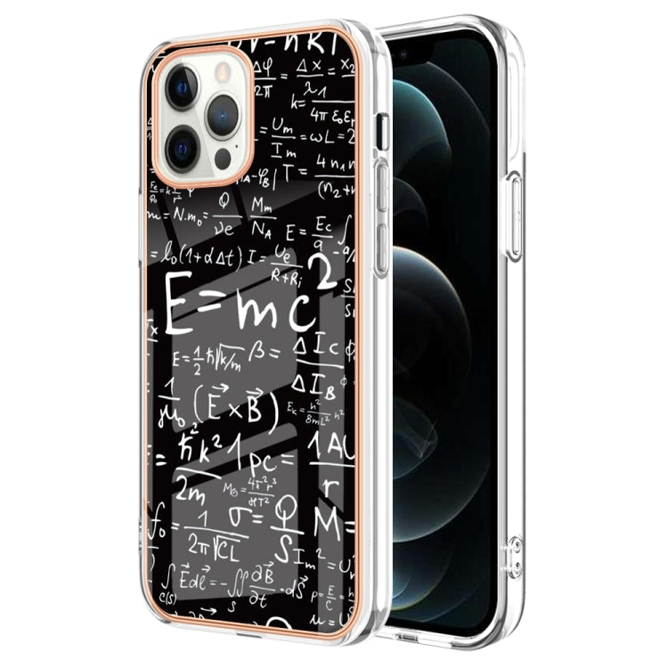 Electroplating Marble Dual-side IMD Phone Case, For iPhone 12 Pro Max