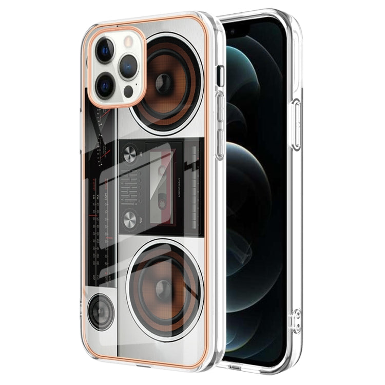 Electroplating Marble Dual-side IMD Phone Case, For iPhone 12 Pro Max