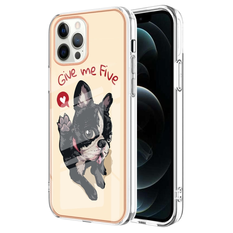Electroplating Marble Dual-side IMD Phone Case, For iPhone 12 Pro Max