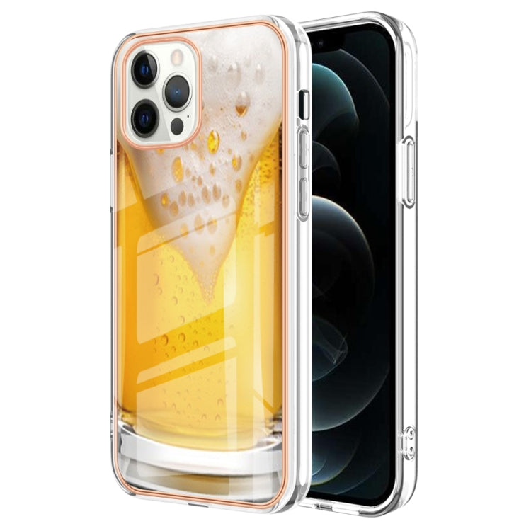 Electroplating Marble Dual-side IMD Phone Case, For iPhone 12 Pro Max