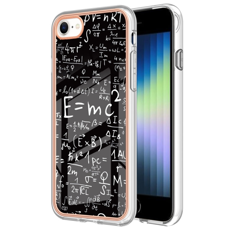 Electroplating Marble Dual-side IMD Phone Case, For iPhone SE 2022 / SE 2020 / 8 / 7
