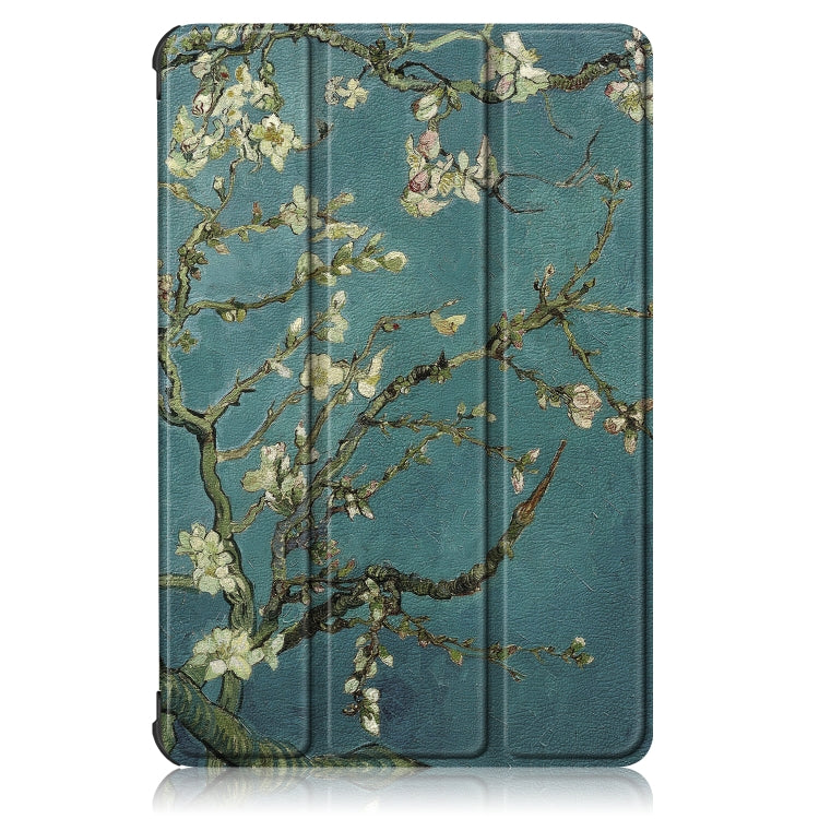 Custer Painted Painted 3-folding Holder Tablet PC Leather Case