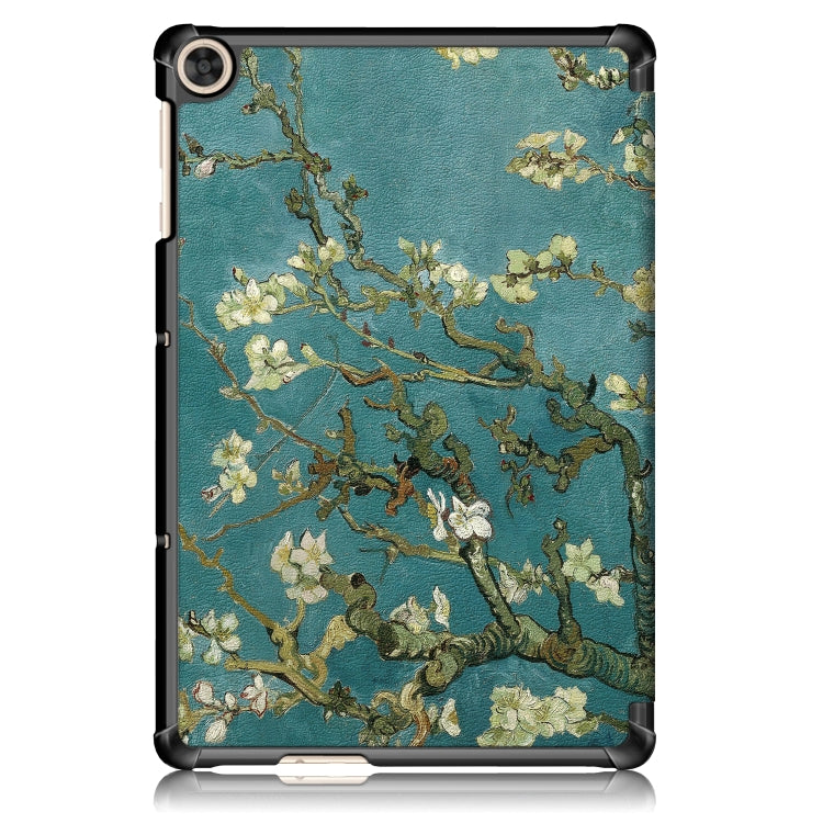 Custer Painted Painted 3-folding Holder Tablet PC Leather Case