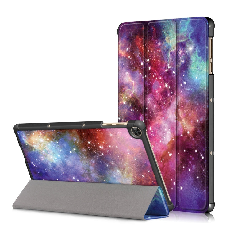 Custer Painted Painted 3-folding Holder Tablet PC Leather Case