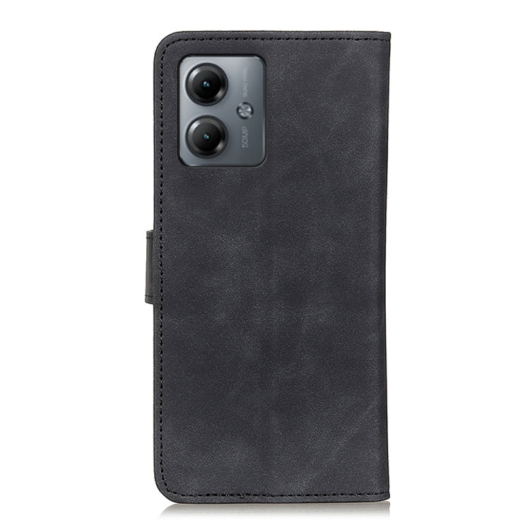 KHAZNEH Retro Texture Leather Phone Case, Compatible with Motorola Moto G14 4G