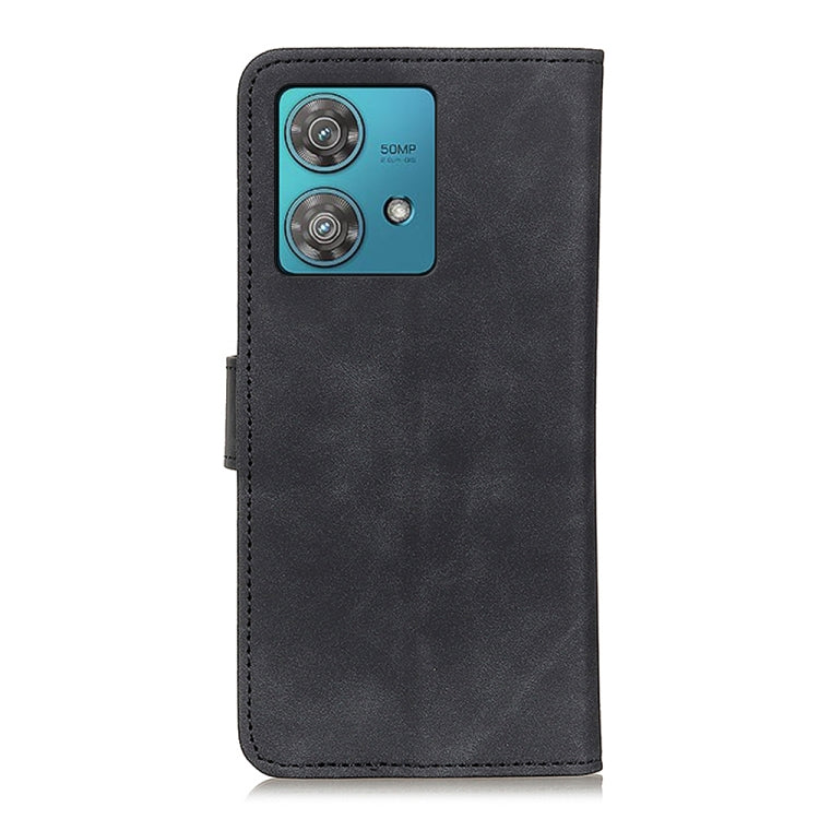 KHAZNEH Retro Texture Leather Phone Case, Compatible with Motorola Edge 40 Neo