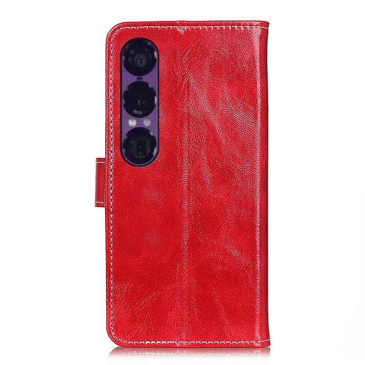Retro Crazy Horse Texture Horizontal Flip Leather Phone Case