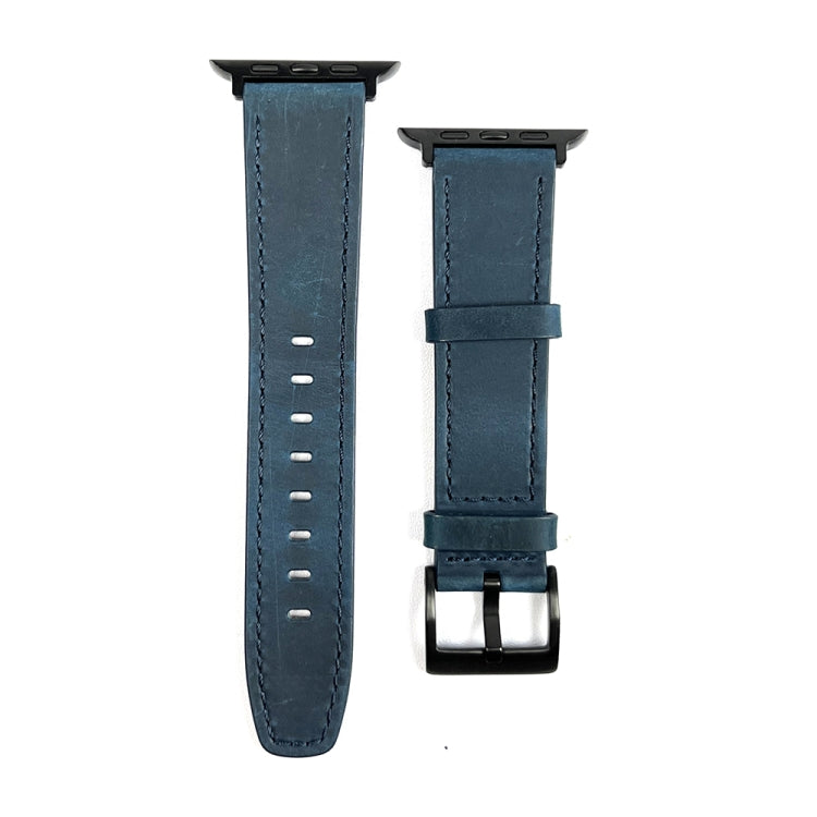 Retro Texture Leather Watch Band, Compatible with Apple Watch 38mm