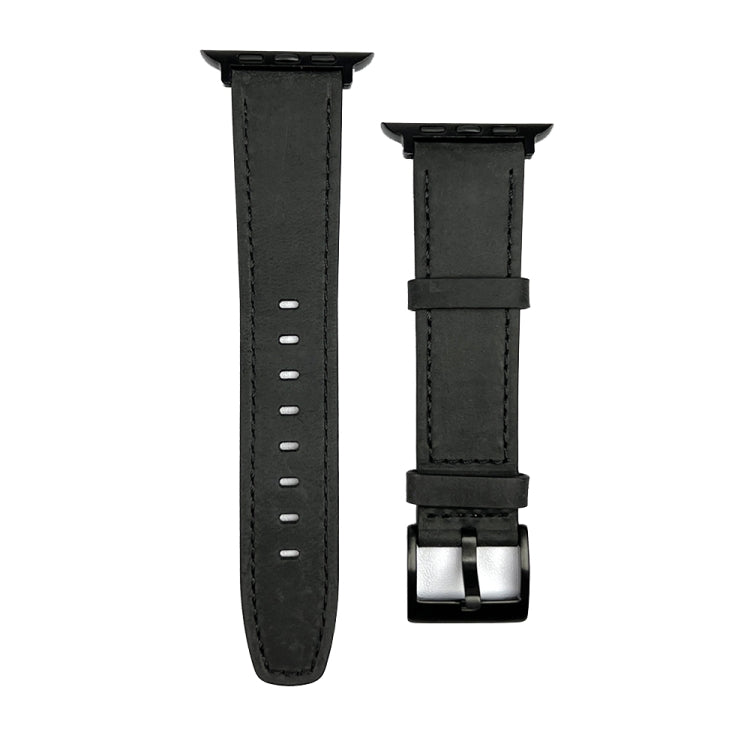 Retro Texture Leather Watch Band, Compatible with Apple Watch 38mm