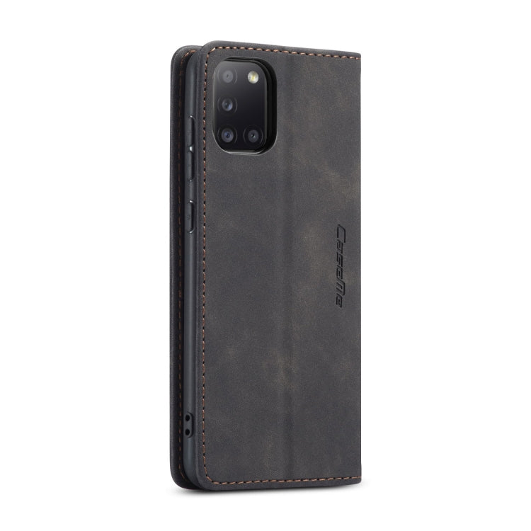 CaseMe-013 Multifunctional Retro Frosted Horizontal Flip Leather Case with Card Slot & Holder & Wallet, Compatible with Samsung Galaxy A31