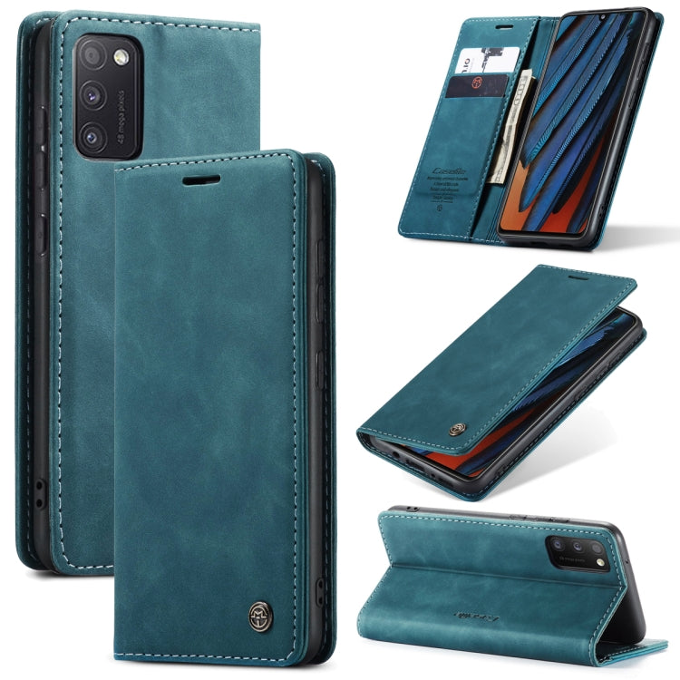 CaseMe-013 Multifunctional Retro Frosted Horizontal Flip Leather Case with Card Slot & Holder & Wallet, Compatible with Samsung Galaxy A41