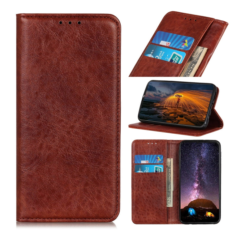 Compatible with OnePlus Nord Magnetic Retro Crazy Horse Texture Horizontal Flip Leather Case with Holder & Card Slots & Wallet, Compatible with OnePlus Nord