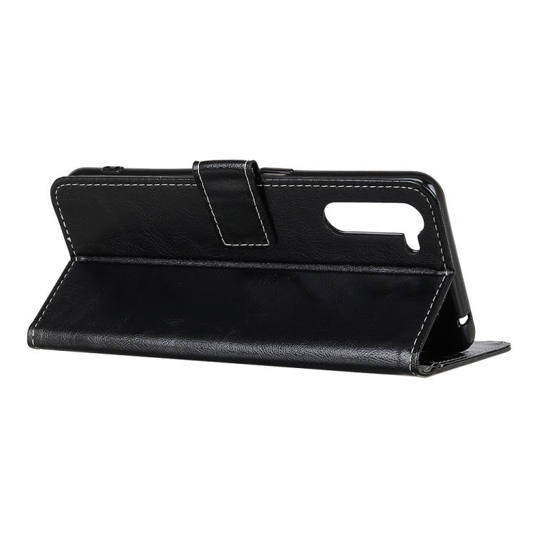 Compatible with OnePlus Nord Retro Crazy Horse Texture Horizontal Flip Leather Case with Holder & Card Slots & Photo Frame & Wallet, Compatible with OnePlus Nord