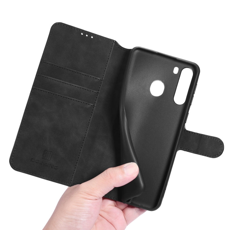 DG.MING Retro Oil Side Horizontal Flip Case, Compatible with Samsung Galaxy A21 (EU Version)
