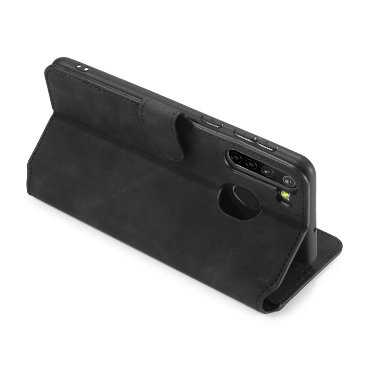 DG.MING Retro Oil Side Horizontal Flip Case, Compatible with Samsung Galaxy A21 (EU Version)