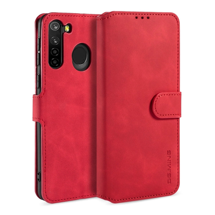 DG.MING Retro Oil Side Horizontal Flip Case, Compatible with Samsung Galaxy A21 (EU Version)