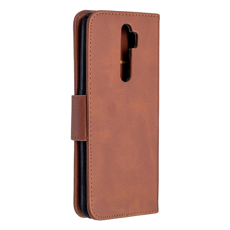 Retro Lambskin Texture Pure Color Horizontal Flip PU Leather Case with Holder & Card Slots & Wallet & Lanyard, Compatible with Oppo A5 (2020) / A9 (2020)