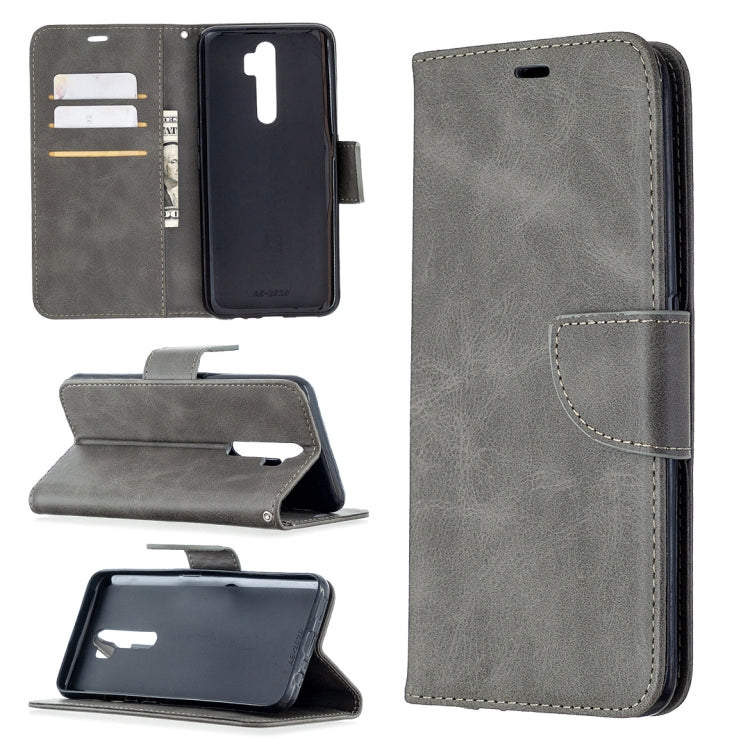 Retro Lambskin Texture Pure Color Horizontal Flip PU Leather Case with Holder & Card Slots & Wallet & Lanyard, Compatible with Oppo A5 (2020) / A9 (2020)
