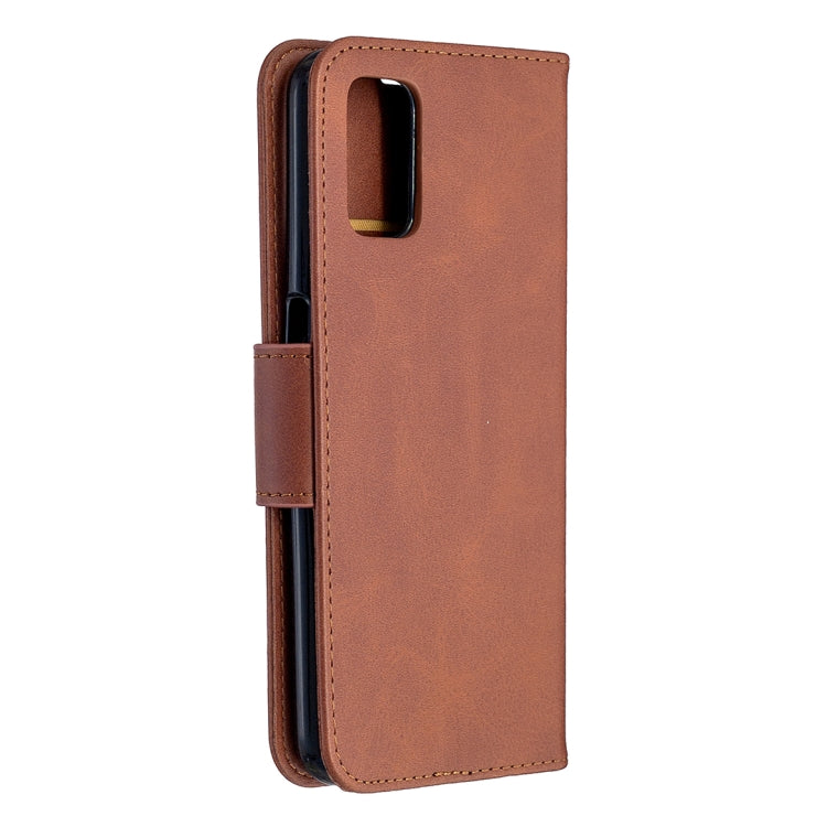 Retro Lambskin Texture Pure Color Horizontal Flip PU Leather Case with Holder & Card Slots & Wallet & Lanyard, Compatible with Oppo A72 / A52 / A92