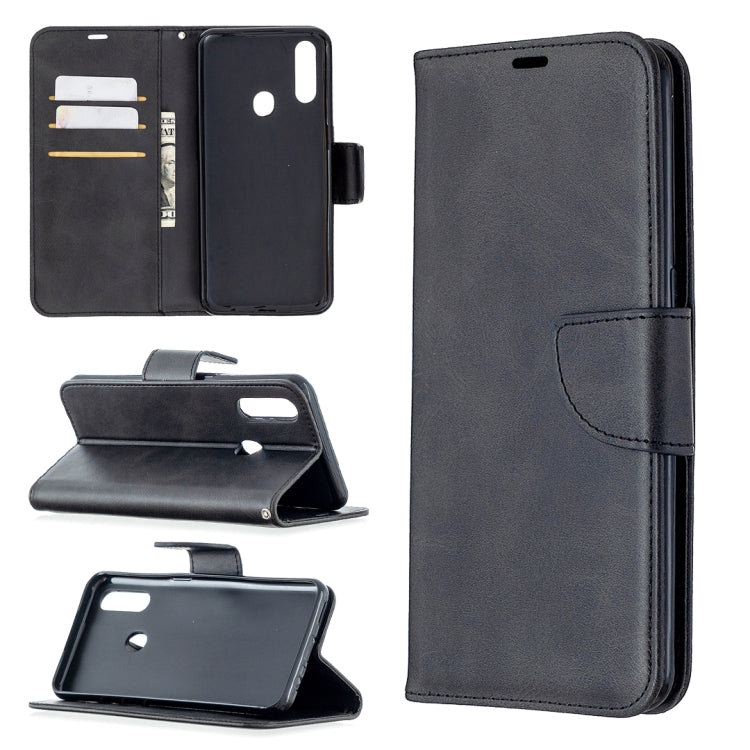 Retro Lambskin Texture Pure Color Horizontal Flip PU Leather Case with Holder & Card Slots & Wallet & Lanyard, Compatible with Oppo A31 (2020) / A81