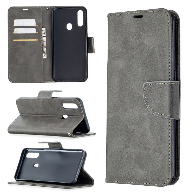 Retro Lambskin Texture Pure Color Horizontal Flip PU Leather Case with Holder & Card Slots & Wallet & Lanyard, Compatible with Oppo A31 (2020) / A81