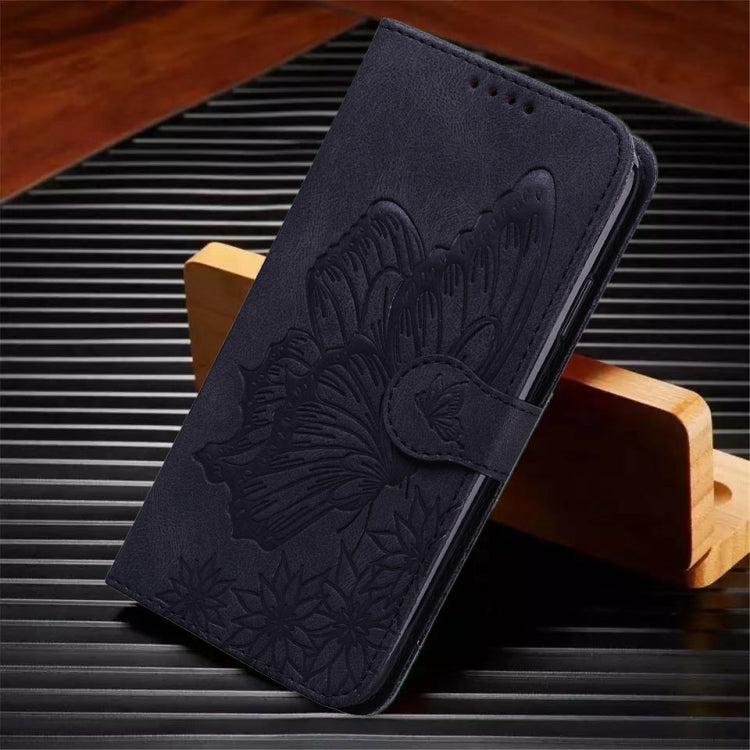 Retro Skin Feel Butterflies Embossing Horizontal Flip Leather Phone Case, Compatible with Samsung Galaxy A55 5G