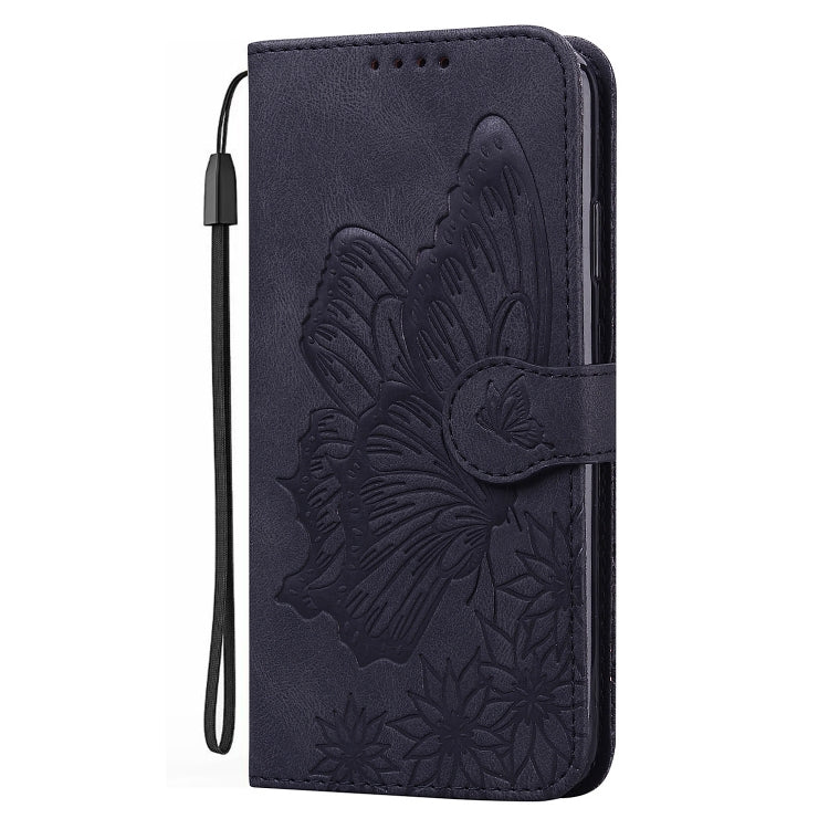 Retro Skin Feel Butterflies Embossing Horizontal Flip Leather Phone Case, Compatible with Samsung Galaxy A55 5G