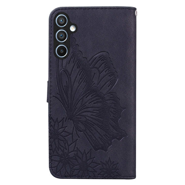 Retro Skin Feel Butterflies Embossing Horizontal Flip Leather Phone Case, Compatible with Samsung Galaxy A35 5G