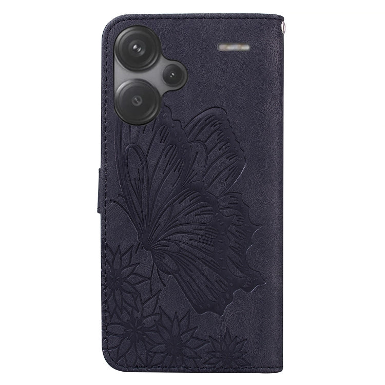 Retro Skin Feel Butterflies Embossing Horizontal Flip Leather Phone Case