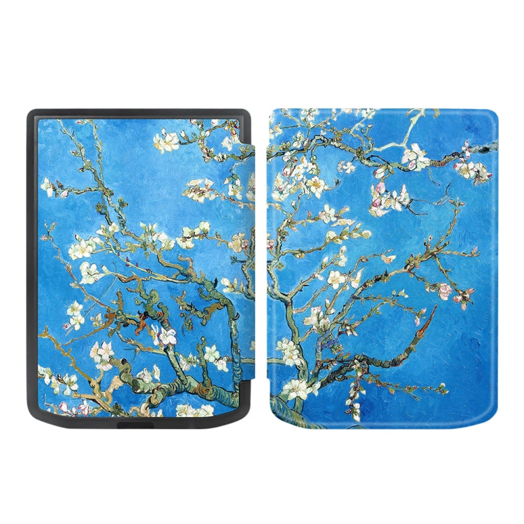 Painted Retro Skin-feel Leather Smart Tablet Case