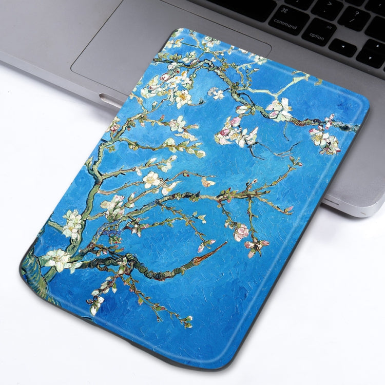 Painted Retro Skin-feel Leather Smart Tablet Case