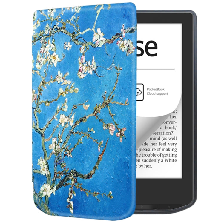 Painted Retro Skin-feel Leather Smart Tablet Case