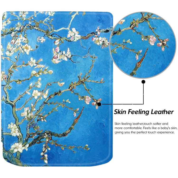 Painted Retro Skin-feel Leather Smart Tablet Case