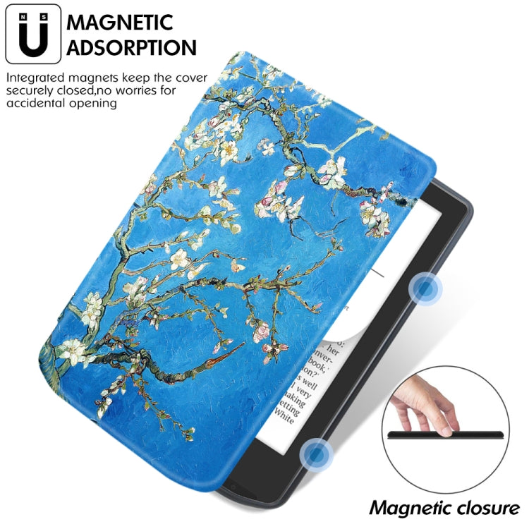 Painted Retro Skin-feel Leather Smart Tablet Case