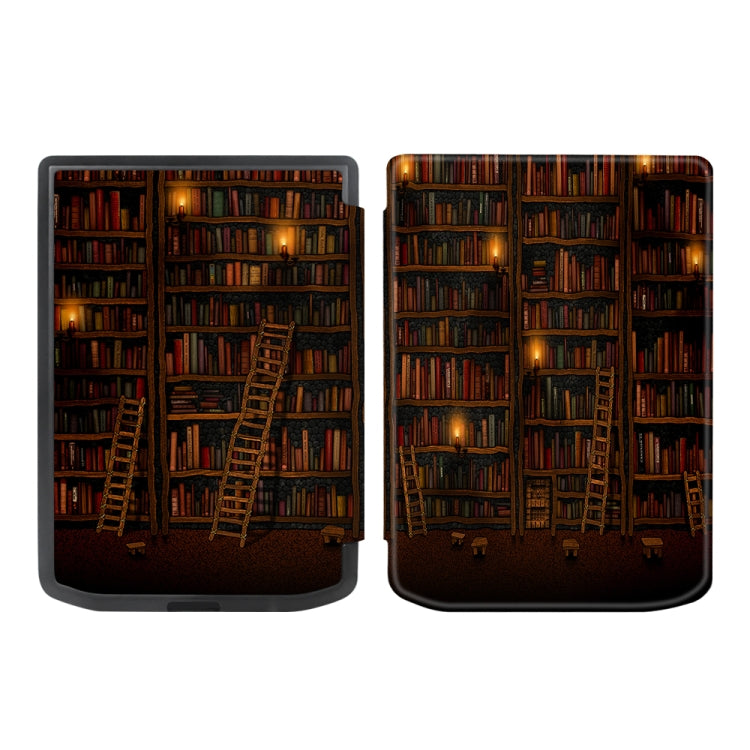 Painted Retro Skin-feel Leather Smart Tablet Case