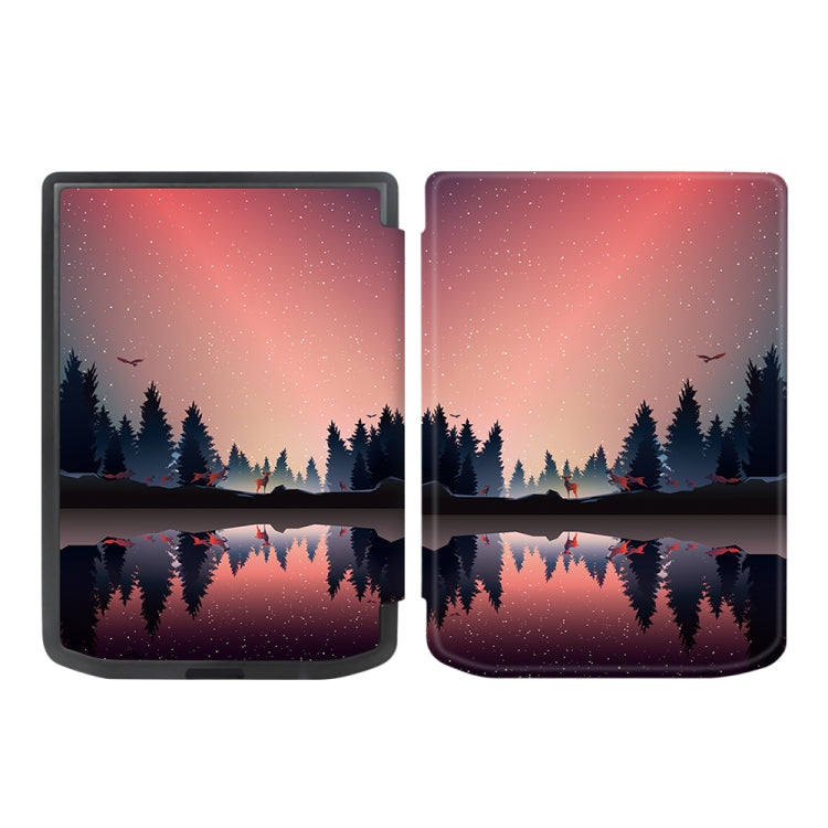 Painted Retro Skin-feel Leather Smart Tablet Case