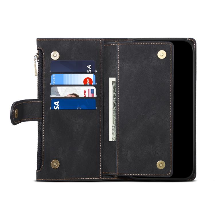 ESEBLE Retro Frosted RFID Leather Phone Case