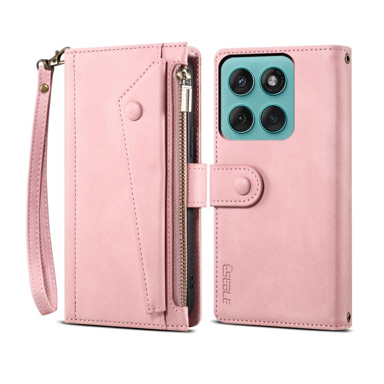 ESEBLE Retro Frosted RFID Leather Phone Case